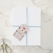 Roze Western Cowboy Verjaardagsfeestje Cadeaulabel (Met Touw)