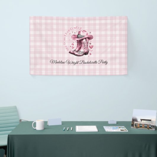 Roze  Western Cowgirl Bachelorette Banner (Beurs)