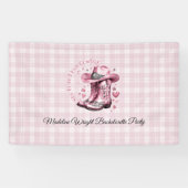 Roze  Western Cowgirl Bachelorette Banner (Horizontaal)