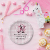 Roze  Western Cowgirl Bachelorette Borden Papieren Bordje (Feest)