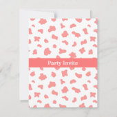 Roze Western Cowgirl Boerderij Kinderen van Birthd Kaart (Achterkant)