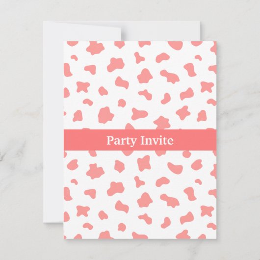 Roze Western Cowgirl Boerderij Kinderen van Birthd Kaart (Achterkant)