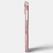 Roze Western Houten Koeien Schedel Cowboy Monogram Case-Mate iPhone Case (Achterkant / Links)