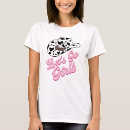 Roze Western Let's Go Meisjes Bachelorette T-shirt