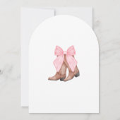 Roze Westerne Cowgirl 2025 Afstudeerfeest Kaart (Achterkant)