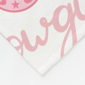 Roze Westerne Cowgirl Deken - Gepersonaliseerd (Hoek)