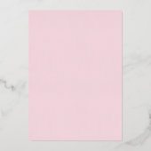 Roze Westerne Cowgirl Disco 40ste verjaardagsfeest Folie Uitnodiging (Achterkant)