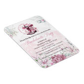 Roze  Westerne Cowgirl vrijgezellenfeest Magneet (Rechterzijde)