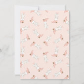 Roze Westerne eerste Rodeo Girl Verjaardag Kaart (Achterkant)