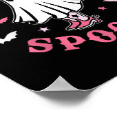 Roze Westerne Halloween Cowboy Ghost Boot Scootin  Poster (Hoek)