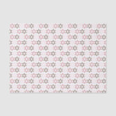 Roze Westerne Sheriff Star Tissue Papier (Voorkant)