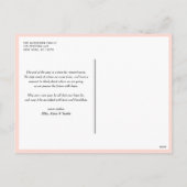 Roze Westerne Typografie Vrolijke Kerstfoto Feestdagenkaart (Achterkant)