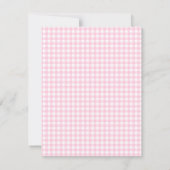 Roze Westerse Baby Shower Uitnodigingen (Achterkant)