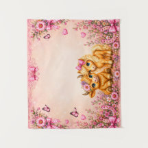 Roze Westerse Hooglandrund en Pony Baby Shower Fot