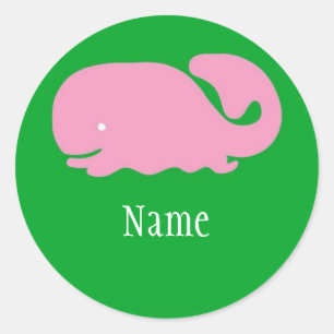 Roze Whale Girls Sticker