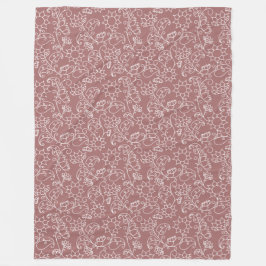Roze Whimsical Bloemensherpa Deken