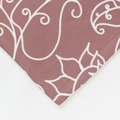 Roze Whimsical Bloemensherpa Deken (Hoek)