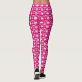 Roze Whimsical Cupcakes Leggings (Achterkant)