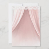 Roze Whimsical Elegante Beer Babyshower Kaart (Achterkant)