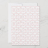 Roze Whimsical Elegante Beer Babyshower Kaart (Achterkant)
