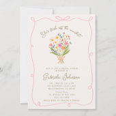Roze Whimsical Golvend Bruidsfeest Uitnodiging (Voorkant)