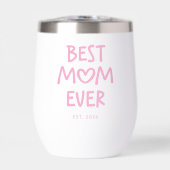Roze Whimsical Hart Beste Moeder Ooit (Voorkant)