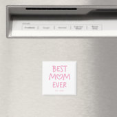 Roze Whimsical Hart Beste Moeder Ooit Magneet (Insitu (Vaatwasser))