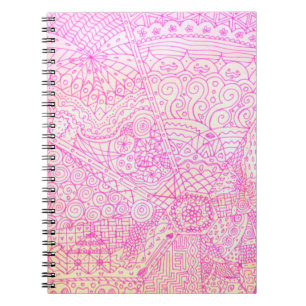 Roze Whimsical Journal Notitieboek