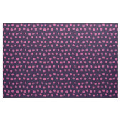 Roze Whimsical-Stippen op Paars Stof (Fat Quarter)