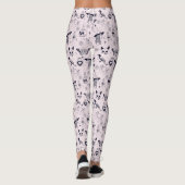 Roze Whimsigoth Hekserig Patroon Leggings (Achterkant)