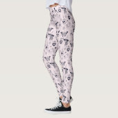 Roze Whimsigoth Hekserig Patroon Leggings (Links)