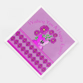 Roze Whimsy Beer Servet (Hoek)