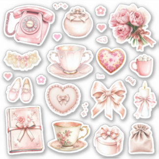 Roze Whimsy Sticker Sheet