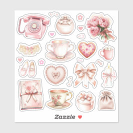 Roze Whimsy Stickerblad Sticker
