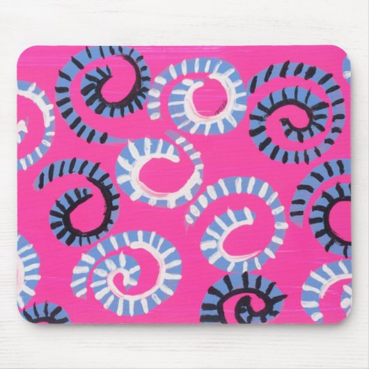 Roze Whirl Muismat (Voorkant)