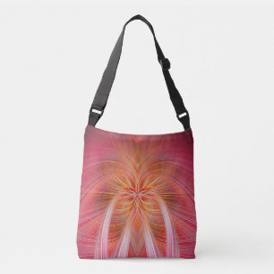 Roze whiskers crossbody tas