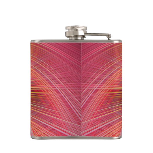 Roze whiskers heupfles (Achterkant)