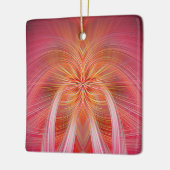 Roze whiskers keramisch ornament (Links)