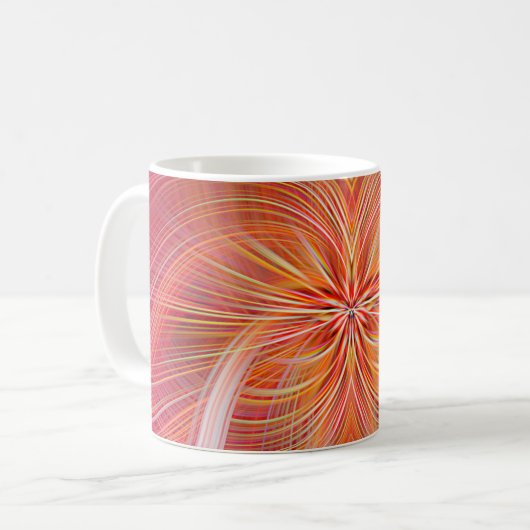 Roze whiskers koffiemok (Voorkant links)