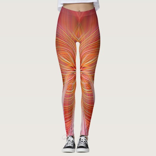 Roze whiskers leggings (Voorkant)