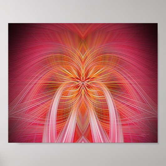 Roze whiskers poster (Voorkant)