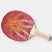 Roze whiskers tafeltennisbatje (Zijkant)