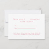 Roze White Floral Cadeaubon (Achterkant)