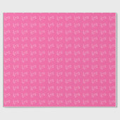 Roze & White Love Arrow-Valentijnsdag Cadeaupapier (Vlak)