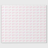 Roze & White Love Arrow-Valentijnsdag Cadeaupapier (Vlak)