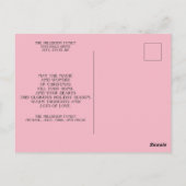 Roze White Multi Photo Kerstfeestay Greep Briefkaart (Achterkant)