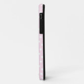 Roze & White Polka Dot Pattern iPhone 5 Hoesje (Achterkant/links)