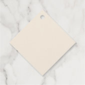 Roze & White Rose Bouquet Dank je Bedankjes Labels (Achterkant)