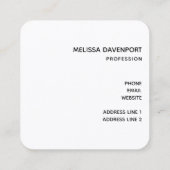 Roze & White Rose Bouquet Vierkante Visitekaartje (Achterkant)