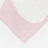 Roze White Simple Daisy Pattern Gold Personal Fleece Deken (Hoek)